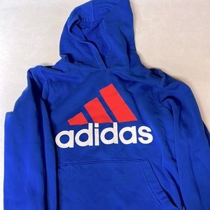 Blue Adidas Hoodie, Size Boys Youth Large